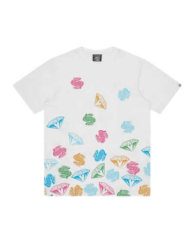 Billionaire Boys Club Kids' Diamonds & Dollars Jumble T-shirt In Multi