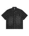 Billionaire Boys Club Diamonds & Dollars Oversized Denim Shirt In Black