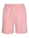 Billionaire Boys Club Elastic-waistband Cotton Track Shorts In Pink