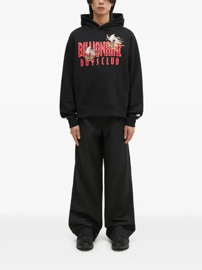 Billionaire Boys Club Embroidered-logo Hoodie In Black