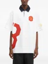 Billionaire Boys Club Embroidered Polo Shirt In White
