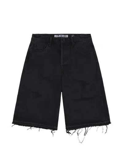 Billionaire Boys Club Evo Cutoff Denim Shorts In Black