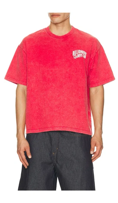 Billionaire Boys Club Faded Curve Tee In Red