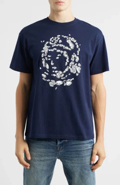 Billionaire Boys Club Gems Cotton Graphic T-shirt In Blue