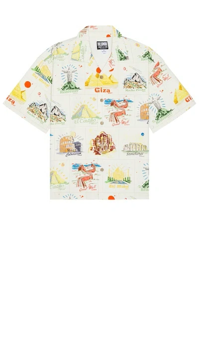 Billionaire Boys Club Globetrotter Shirt In 栀子花白