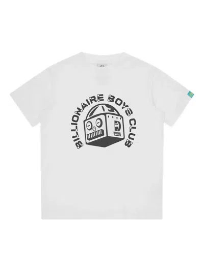 Billionaire Boys Club Kids' Graphic-print Cotton T-shirt In White