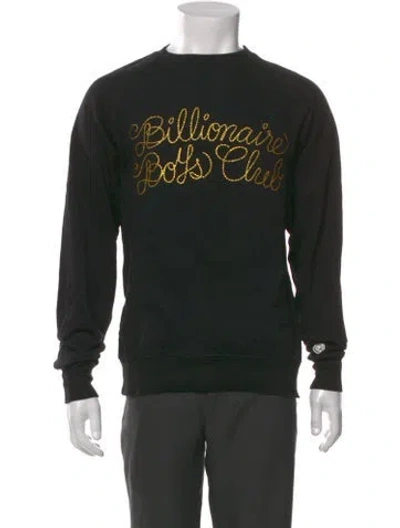 Pre-owned Billionaire Boys Club Graphic Print Crew Neck Sweatshirt In Black