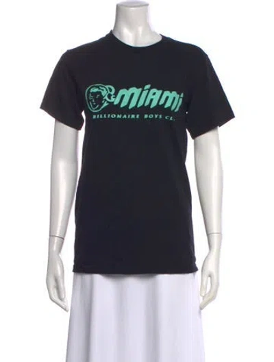 Pre-owned Billionaire Boys Club Graphic Print Crew Neck T-shirt In Blue