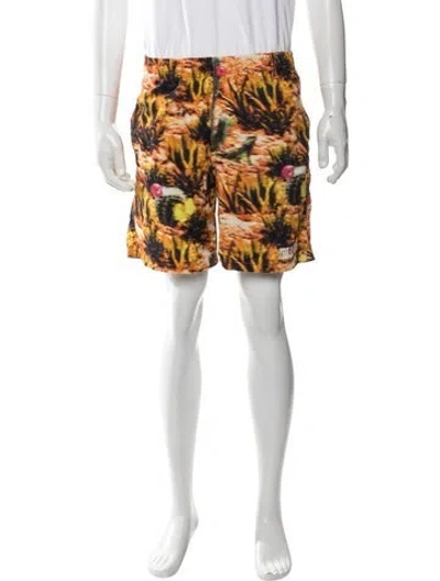 Pre-owned Billionaire Boys Club Graphic Print Swim Trunks In Multicolor