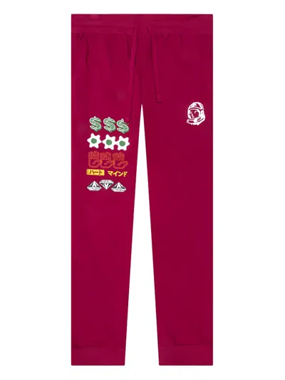 Billionaire Boys Club Graphic-print Track Pants In Red