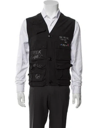 Pre-owned Billionaire Boys Club Graphic Print Vest In Gray