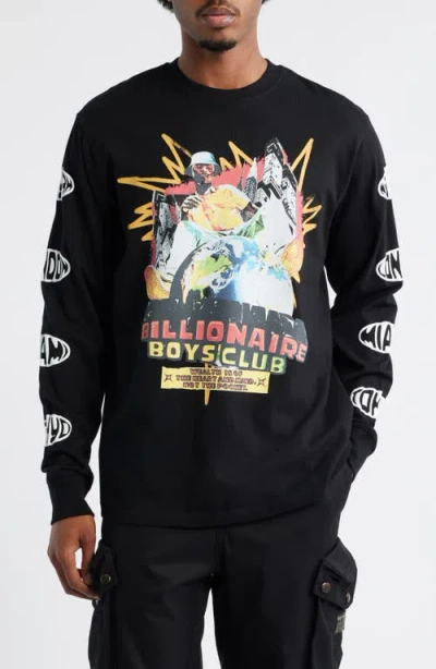 Billionaire Boys Club Heart Mind Dance Long Sleeve Graphic T-shirt In Black