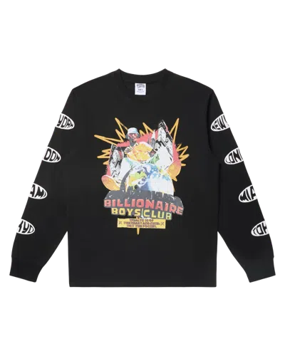 Billionaire Boys Club Kids' Heart Mind Dance Long-sleeve Tee In Black