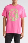 Billionaire Boys Club Helmet Graphic T-shirt In Pink
