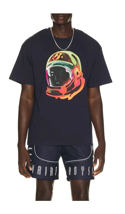Billionaire Boys Club Helmet Short Sleeve Tee In Blue
