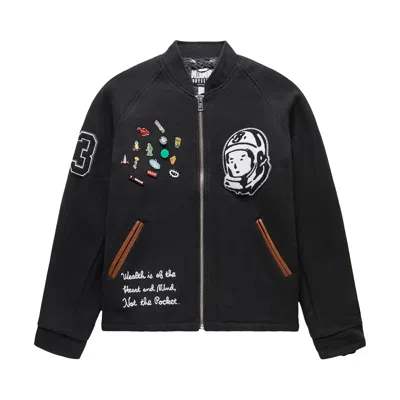 Pre-owned Billionaire Boys Club Helmet Varsity Jacket 'black' | Men's Size Xl