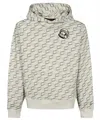 Billionaire Boys Club Logo-patch Geometric-pattern Hoodie In Gray