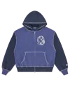 Billionaire Boys Club Indigo Oversized College Zip Through In Blue