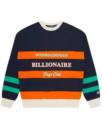 Billionaire Boys Club Kids' Internazionale Crewneck In Blue