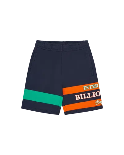 Billionaire Boys Club Kids' Internazionale Panelled Sweatshorts In Blue