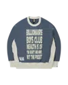 BILLIONAIRE BOYS CLUB JAPAN PUFF PRINT 2TONE COTTON SWEATSHIRT