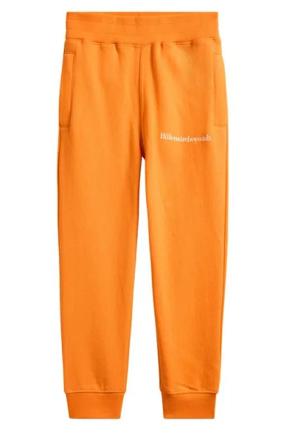Billionaire Boys Club Kids' Bb Billi Joggers In Orange