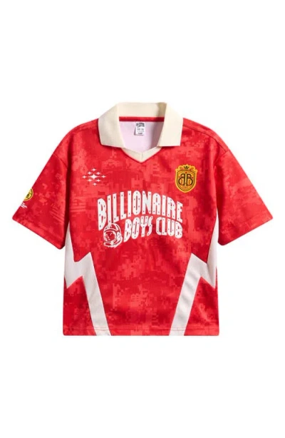 Billionaire Boys Club Kids' Bb Captain Mesh Soccer Jersey In Red