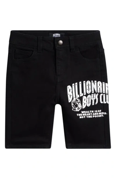 Billionaire Boys Club Kids' Bb Galaxy Denim Shorts In Black