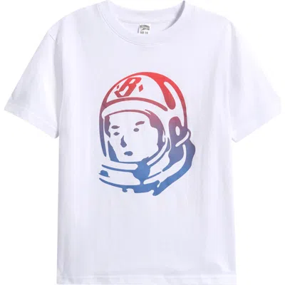 Billionaire Boys Club Kids' Bb Helmet Cotton Graphic T-shirt In White