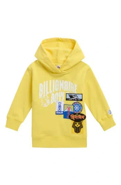 Billionaire Boys Club Kids' Bb International Hoodie In Yellow