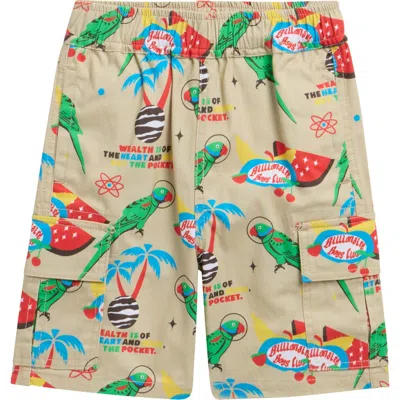 Billionaire Boys Club Kids Birdie Cargo Shorts In Multi