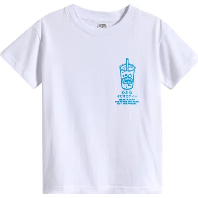Billionaire Boys Club Kids' Boba Cotton Graphic T-shirt In White