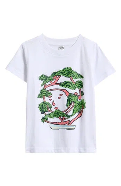 Billionaire Boys Club Kids' Bonsai Cotton Graphic T-shirt In White