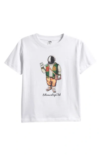 Billionaire Boys Club Kids' Captain Cotton Graphic T-shirt In White