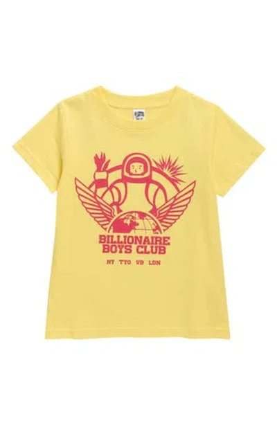 Billionaire Boys Club Kids' Captain Graphic T-shirt In Yellow