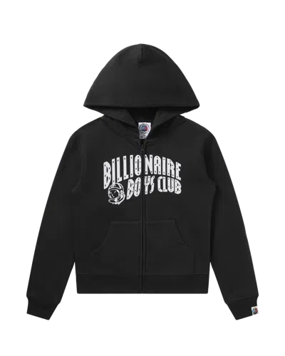 Billionaire Boys Club Kids Classic Curve Logo Zip Hoodie In Black