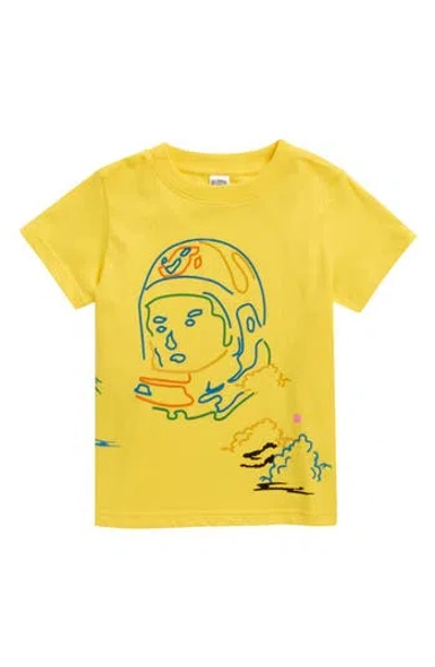 Billionaire Boys Club Kids' Clouds Cotton Graphic T-shirt In Yellow