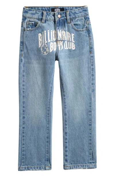 Billionaire Boys Club Kids' Curve Logo Jeans In Blue