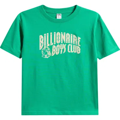 Billionaire Boys Club Kids' Curve Logo Short Sleeve Graphic T-shirt In Green