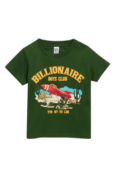 Billionaire Boys Club Kids' Desert Rocket Cotton Graphic T-shirt In Green