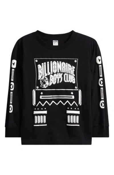 BILLIONAIRE BOYS CLUB BILLIONAIRE BOYS CLUB KIDS' DROID LONG SLEEVE COTTON GRAPHIC T-SHIRT