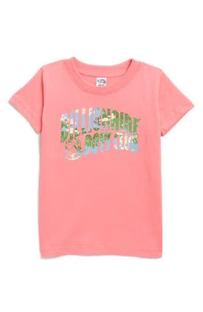 Billionaire Boys Club Kids' Garden Arch Graphic T-shirt In Pink