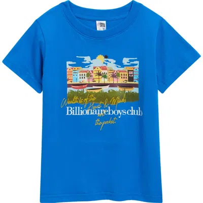 Billionaire Boys Club Kids' Greetings Graphic T-shirt In Blue