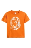Billionaire Boys Club Kids' Helmet Head Cotton Graphic T-shirt In Orange