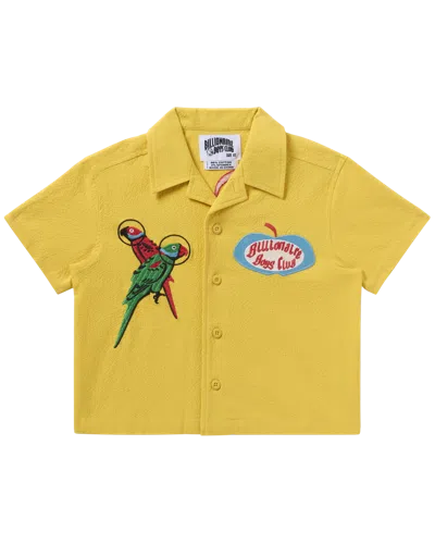 Billionaire Boys Club Kids Honeycrisp Shirt In Yellow