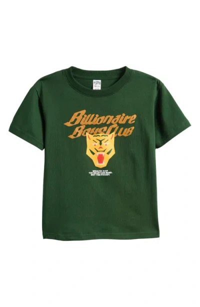 Billionaire Boys Club Kids' Honor Cotton Graphic T-shirt In Green