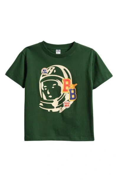 Billionaire Boys Club Kids' League Cotton Graphic T-shirt In Green