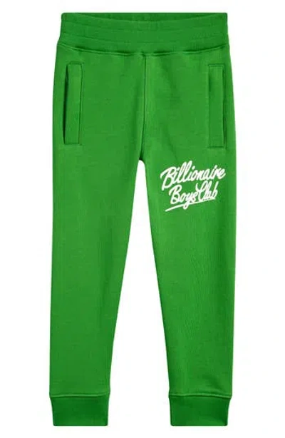 Billionaire Boys Club Kids' Logo Joggers In Green