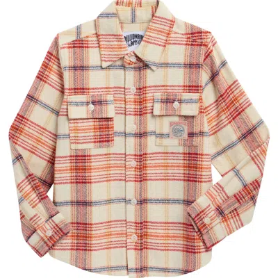 Billionaire Boys Club Kids' Ranger Flannel Shirt In Pink