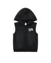 Billionaire Boys Club Kids Sleeveless Zip Hoodie In Black